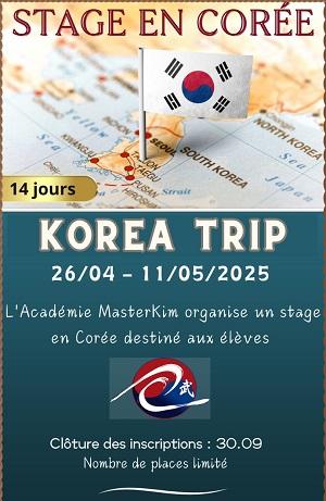 Stage en Corée avec Maître Kim